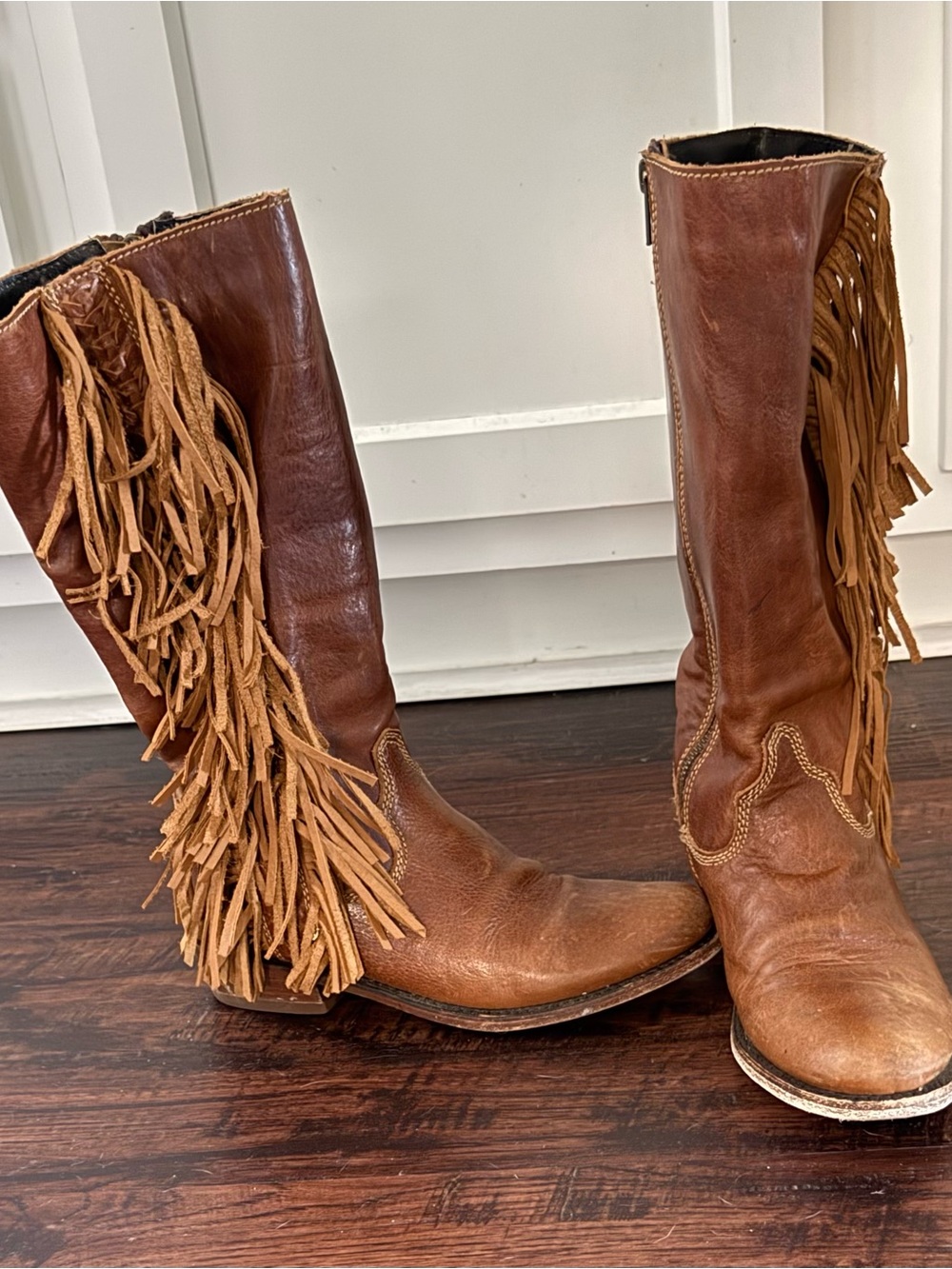 Liberty black side tassel boots!  Size 7